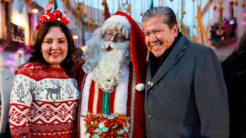 Inunda la magia de la Navidad el Centro Histórico con Festival de Luces Zacatecas 2025