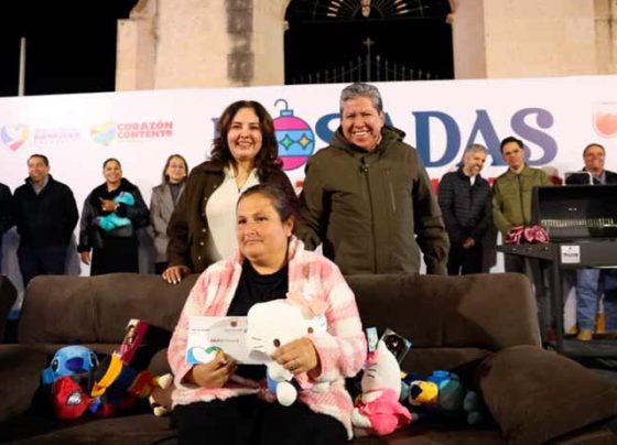 Lleva Gobernador David Monreal a Plateros la Posada de la Paz y el Bienestar más grande del estado