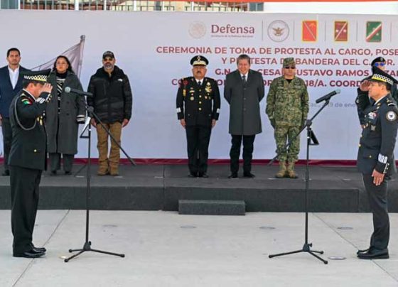 Encabeza Gobernador David Monreal toma de protesta del nuevo Coordinador de la Guardia Nacional en Fresnillo
