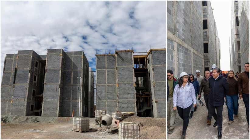 Supervisa Gobernador David Monreal construcción del Complejo de Viviendas del Bienestar en Guadalupe