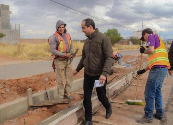 Construye Gobierno de Pepe Saldívar camellón central del “Camino Rosa” de la UNEME-DEDICAM de Guadalupe