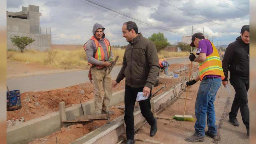 Construye Gobierno de Pepe Saldívar camellón central del “Camino Rosa” de la UNEME-DEDICAM de Guadalupe