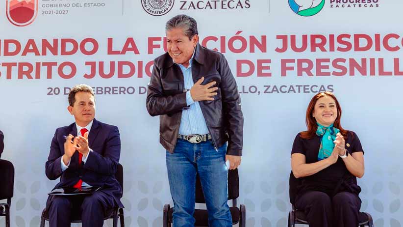Inaugura Gobernador David Monreal Centro de Justicia en Fresnillo e impulsa dignificación de los 18 distritos judiciales
