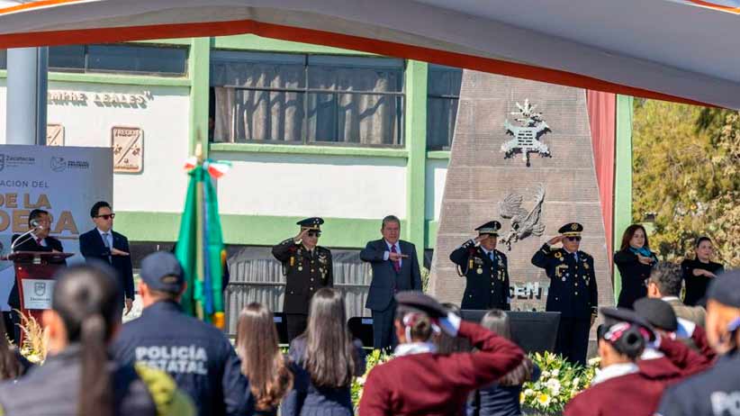 En el Día de la Bandera, convoca Gobernador David Monreal a poner a México y Zacatecas por encima de todo