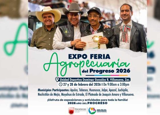 En apoyo del sector agropecuario, anuncia Gobernador David Monreal primera Expo Agropecuaria de 2026 en Villanueva