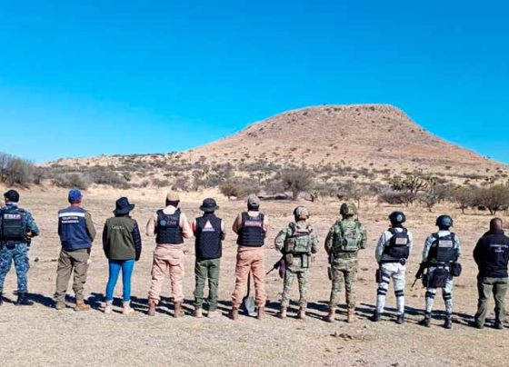 Buscan autoridades estatales a personas desaparecidas en predios de Luis Moya