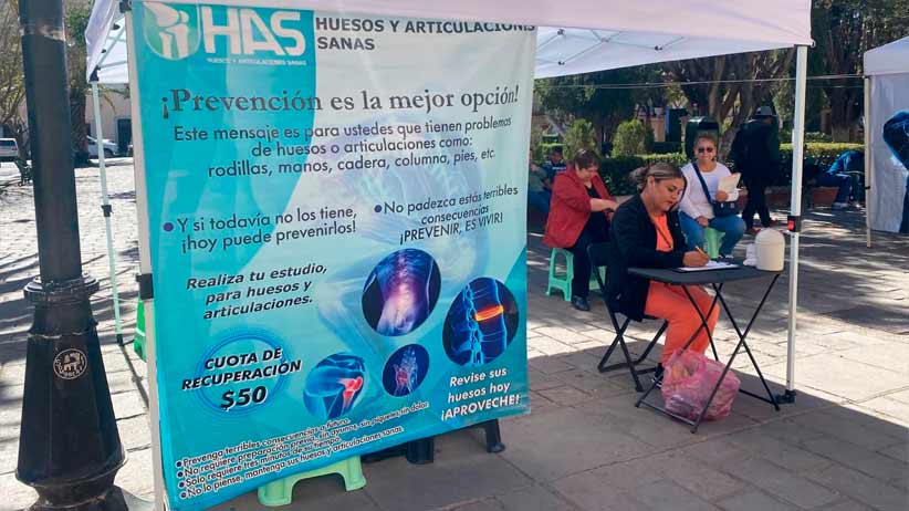 DIF Sombrerete impulsa jornada preventiva contra osteoporosis y daños articulares