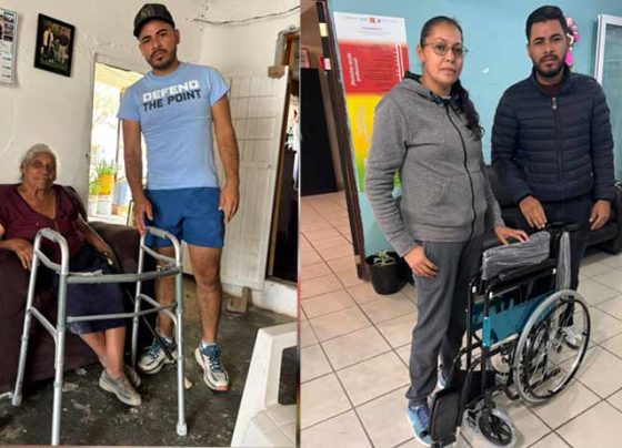Apoya Mario Macías Zúñiga y el SMDIF Mazapil  a adultos mayores con aparatos funcionales.