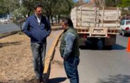 Brinda Gobierno de Zacatecas mantenimiento a camellones del bulevar metropolitano
