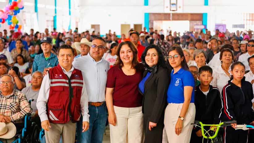 Inaugura Gobierno de Zacatecas comedor escolar y lleva apoyos sociales a familias de Concepción del Oro