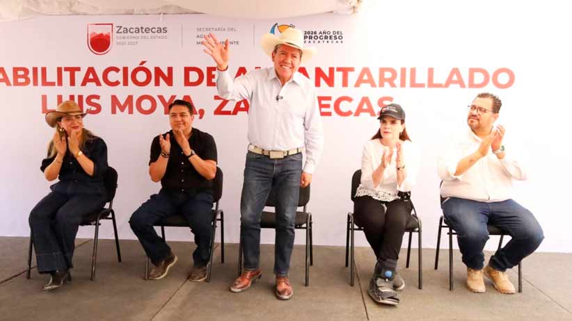 Con inversión de 21 mdp, fortalece Gobernador David Monreal sistema de alcantarillado en Luis Moya