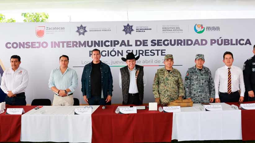 Encabeza Gobernador David Monreal Consejo Regional de Seguridad Pública en el sureste zacatecano