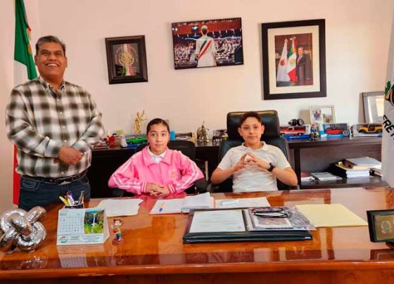 Niñas y niños asumen liderazgo en “Presidente por un Día” en Sombrerete