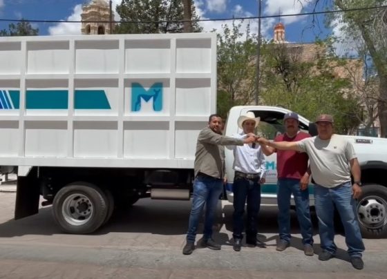 Mario Macías fortalece servicios públicos con nuevo camión recolector de basura