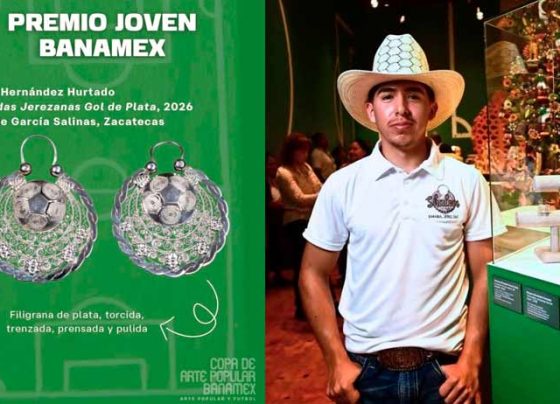 Gana artesano de Jerez Premio Joven Banamex en Copa de Arte Popular 2026