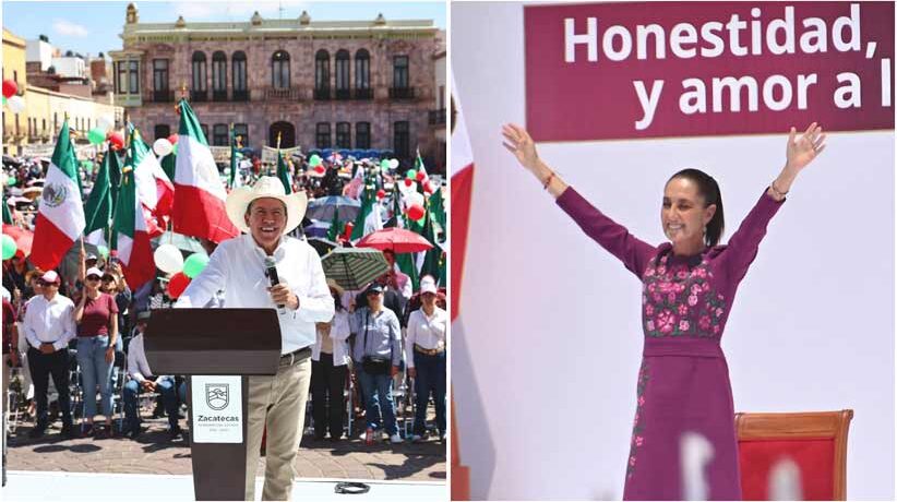 Reivindica Gobernador David Monreal compromiso con la soberanía y pacificación en acto de rendición de cuentas de la Presidenta Claudia Sheinbaum