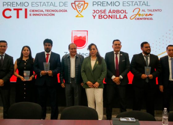 Entrega Gobierno de Zacatecas premios estatales de Ciencia Tecnología e Innovación y José Árbol y Bonilla, al talento joven