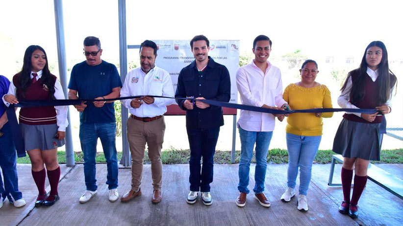 Construye Gobierno de Zacatecas desayunador estudiantil en Pinos