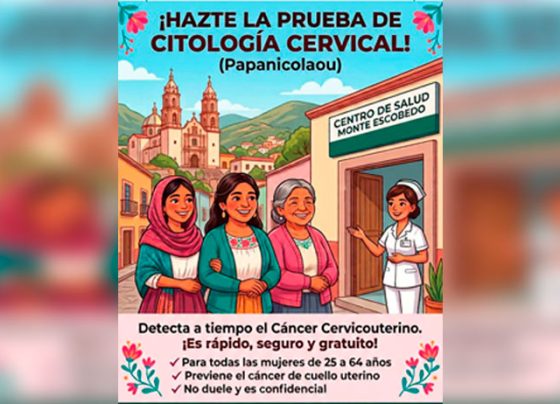 Impulsa el Gobierno Municipal de Monte Escobedo campaña de prevención contra el cáncer cervicouterino