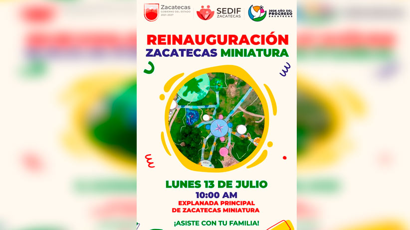 Reabrirá Gobierno de Zacatecas Parque Temático Mini Zacatecas de La Encantada