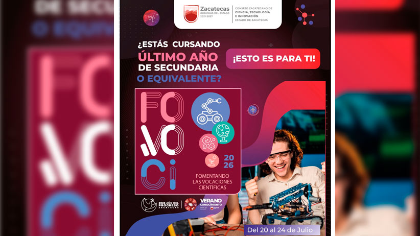 Abre Gobierno de Zacatecas inscripciones para Fovoci 2026, opción de aprendizaje y diversión para estudiantes de secundaria