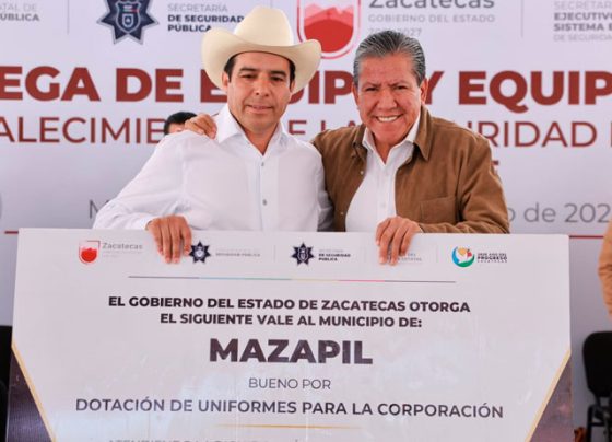 Encabeza el alcalde Mario Macías Zúñiga el fortalecimiento policial y la pacificación del semidesierto