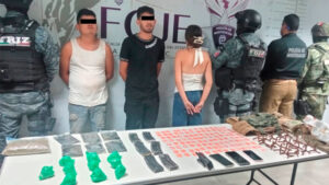 Detienen a tres presuntos integrantes de célula delictiva, que estaría vinculada con hechos de violencia en Fresnillo