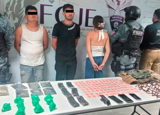 Detienen a tres presuntos integrantes de célula delictiva, que estaría vinculada con hechos de violencia en Fresnillo