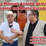 Celebra Manuel Acosta Galván Semana del Migrante en Monte Escobedo