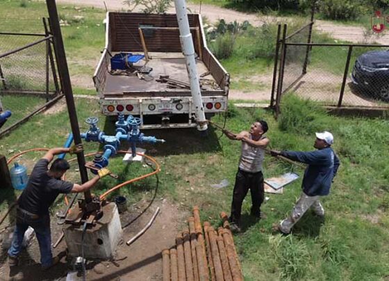 Restablecen servicio de agua en Sombrerete: entra en operación el Pozo 2 y el nuevo rebombeo