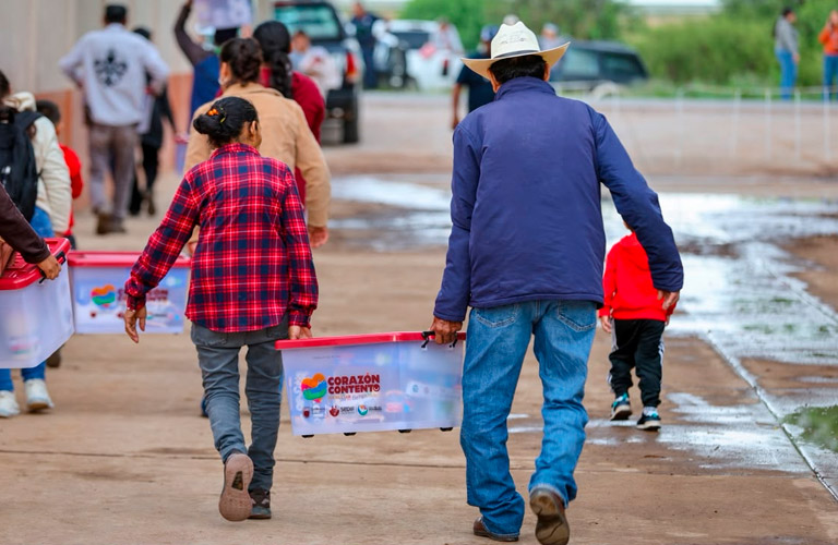 Entrega Gobierno de Zacatecas apoyos alimentarios del programa Corazón Contento a cerca de 1 mil familias