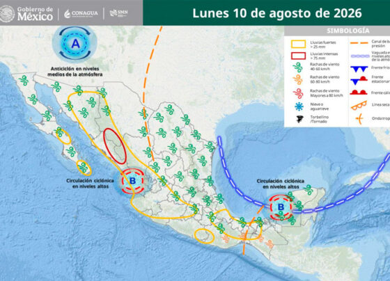 Seguirán las lluvias en Zacatecas; se esperan intervalos de chubascos