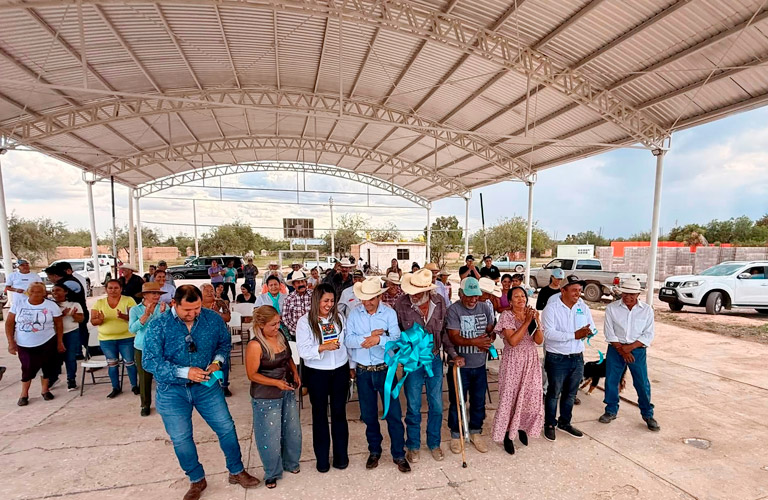 Entrega Mario Macías nuevo domo en Tanques de Guadalupe; fortalece espacios deportivos y de convivencia