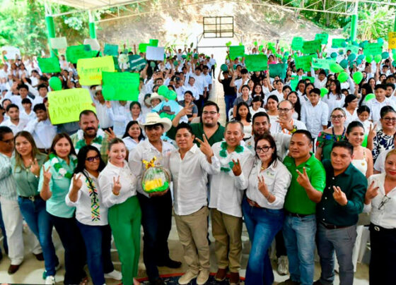 El Gobernador Ricardo Gallardo entrega más infraestructura educativa en la Huasteca Potosina
