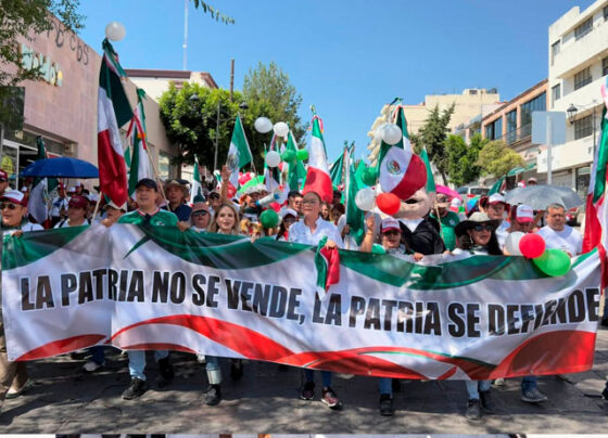 Verónica Díaz encabeza movilización en Zacatecas para respaldar a la Presidenta Claudia Sheinbaum Pardo y defender la soberanía nacional