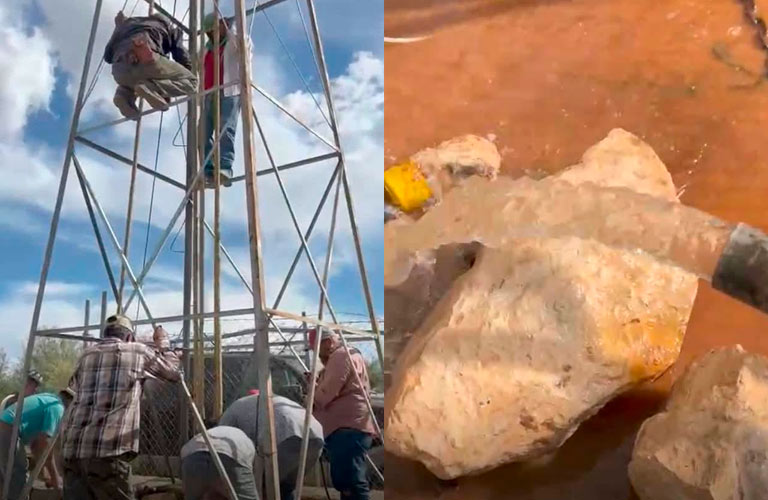 José Nieves Balderas rehabilita pozo de agua potable en Miguel Hidalgo