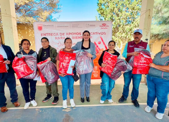 Acerca Gobierno de Zacatecas bienestar a familias con entrega de útiles escolares y mochilas en todo el estado