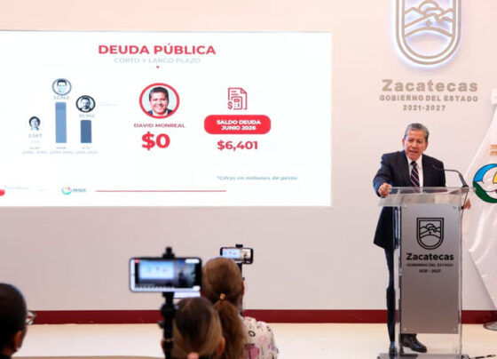 Nada justifica la deuda, afirma Gobernador David Monreal al impulsar iniciativa de ley de cero endeudamiento