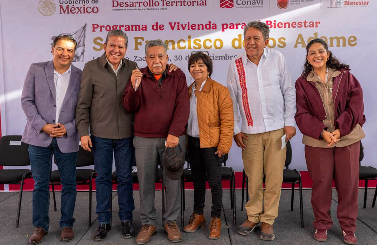 Con el impulso de la Presidenta Claudia Sheinbaum y el Gobernador David Monreal, en Zacatecas se construyen más de 27 mil viviendas