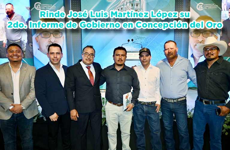 Rinde José Luis Martínez López su 2do. Informe de Gobierno en Concepción del Oro