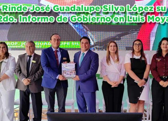Rinde José Guadalupe Silva López su 2do. Informe de Gobierno ante el pueblo de Luis Moya
