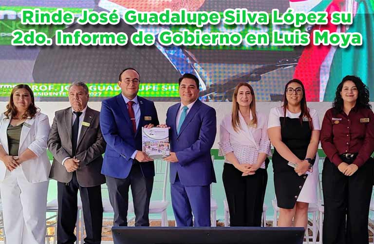 Rinde José Guadalupe Silva López su 2do. Informe de Gobierno ante el pueblo de Luis Moya