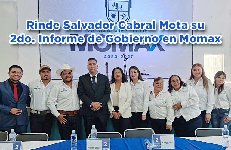 Rinde Salvador Cabral Mota su 2do. Informe de Gobierno ante el pueblo de Momax