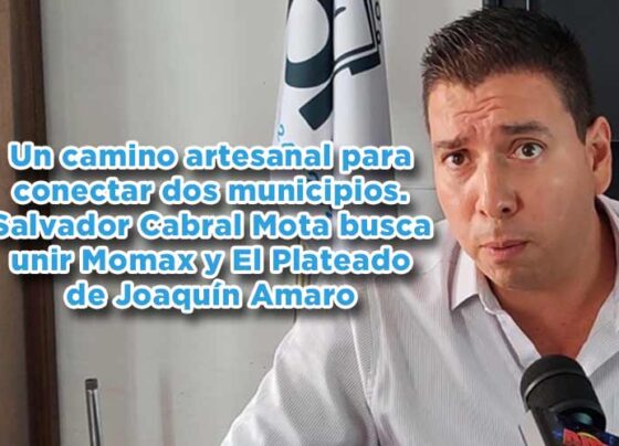 Un camino artesanal para conectar dos municipios. Salvador Cabral Mota busca unir Momax y El Plateado de Joaquín Amaro