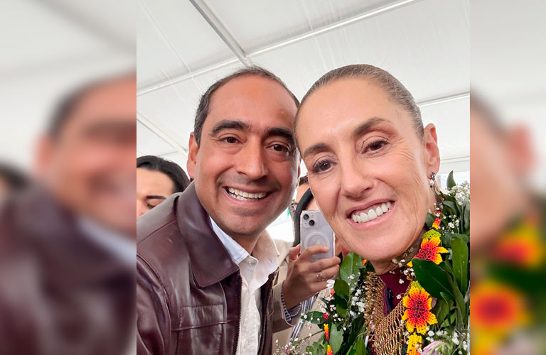 Reconoce Claudia Sheinbaum a Pepe Saldívar por gestionar apoyos federales para Guadalupe