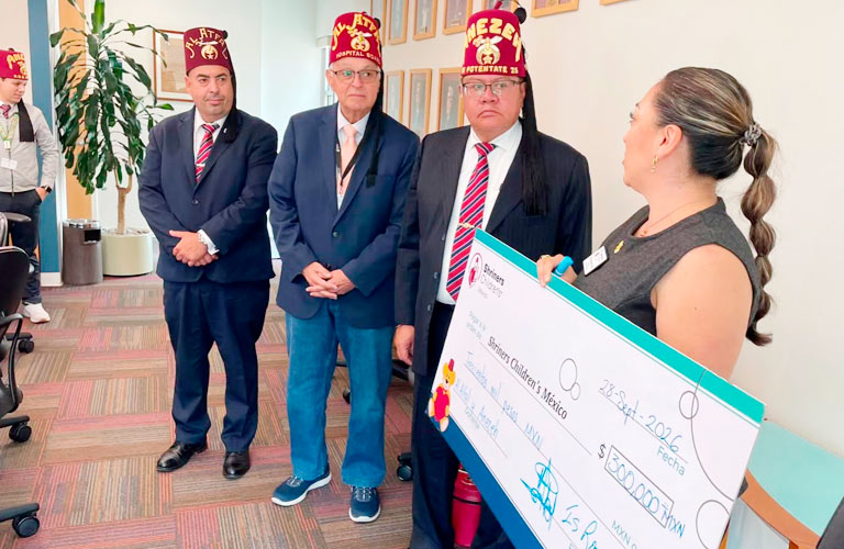 El primer Shriners Fest Zacatecas 2026 hace historia con un donativo de $300,000 pesos para el Hospital Shriners