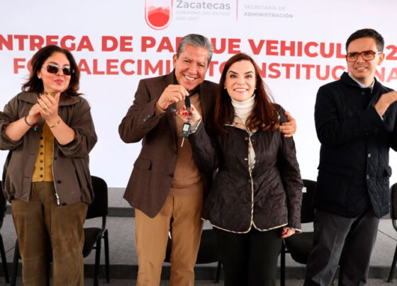 Entrega Gobernador David Monreal 165 vehículos para el fortalecimiento institucional