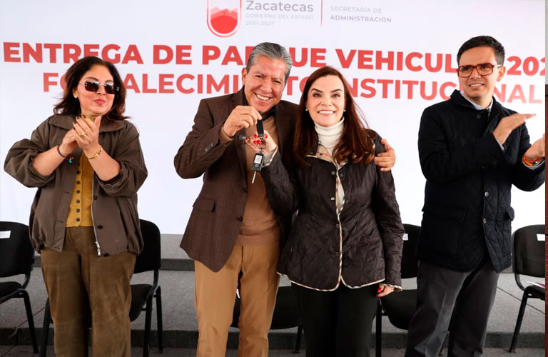 Entrega Gobernador David Monreal 165 vehículos para el fortalecimiento institucional