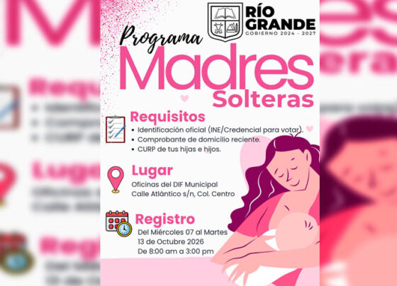 Lanza Río Grande programa de apoyo económico para madres solteras; abren registro en el DIF Municipal