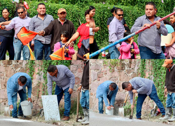Mexquitic de Carmona impulsa la conectividad rural: arranca pavimentación con concreto hidráulico en Suspiro Picacho